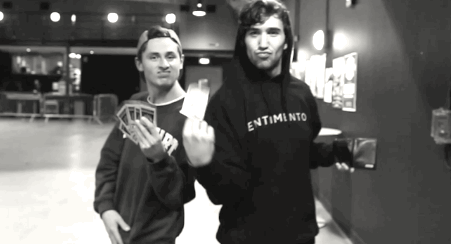 feedyourapathy:  Dan “D-Money” Lambton (Real Friends) and Fil Thorpe (Neck Deep)
