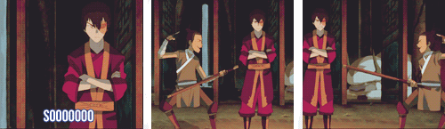 thestarless-saint:Aggressive/Dramatic Zuko that make me giggle.