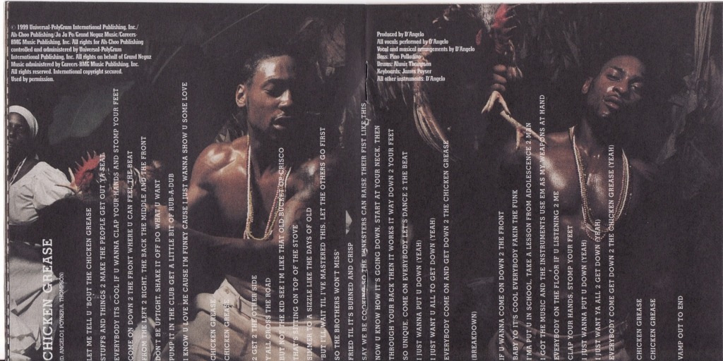 fakemargiela:  D’Angelo’s Voodoo album art &amp; booklet;     photographed