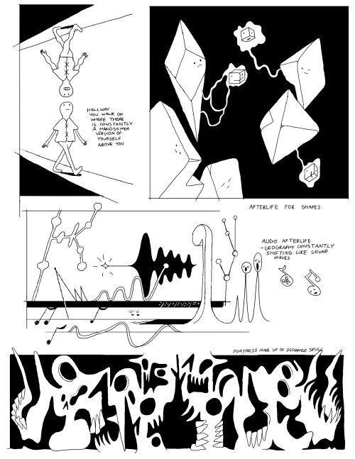 Together Again Deadworlds concept art by Michael DeForge