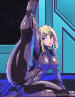 caffeccino:  Who doesn’t love Samus? * v *  I sure love Samus She gotta stretch into that morph ball, so she’s just fantastic for practicing stretchy poses on * v *    booty hunter waifu~ &lt;3