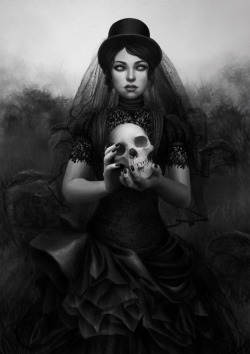 lady-circus:  My post “Her own funeral. “ Art by : vinegar On deviantart vinegar.deviantart.com (more edits on ⚜ lady-circus ⚜) 