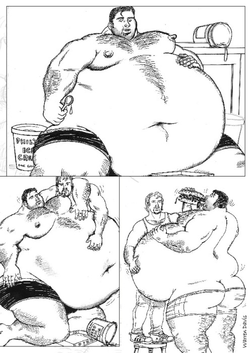 beefcakedaddies1: former803fatty: bellygrow: A Warren Davis masterwork… Enjoy! This comic was one of