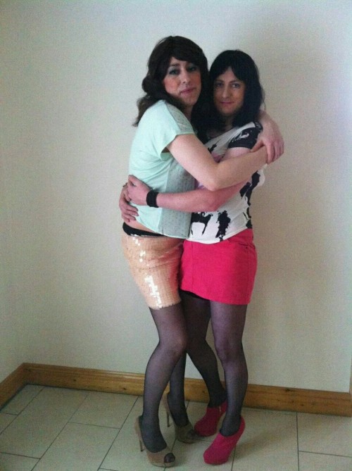mariskasissymaid: sissytwins: Sissy sisters It’s me and my sister Andrea
