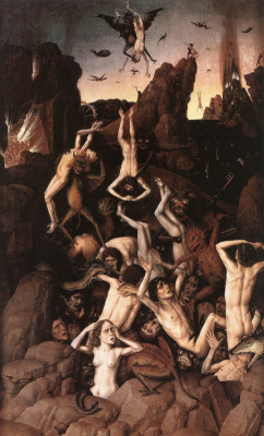 blackpaint20:  Descent into Hell - Dieric Bouts c.1468 