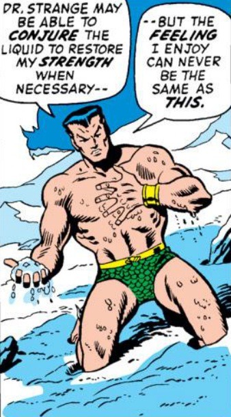 marvelentertainment:MARVEL PANEL OF THE DAYFrom:Defenders (1972) #3 Look, Namor, just say you like p