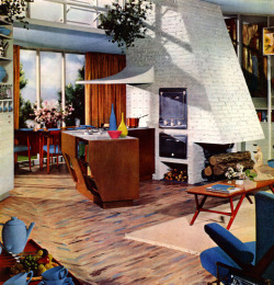 danismm:    Royelle Linoleum, Style 1516 1953  via plan59     Wish I was there and havin’ a snort right now