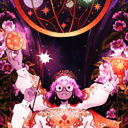 the magician ✸ illustrated a card for the Color Tarot Project! this wonderful project featuring many