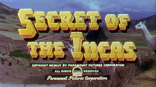 Secret of the Incas (Jerry Hopper, 1954)