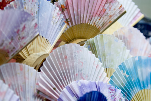 Colorful Folding Fans