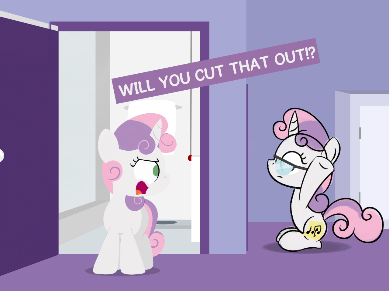 sweetiebellesbandb:  PCSB: And take off my glasses!  *giggles*