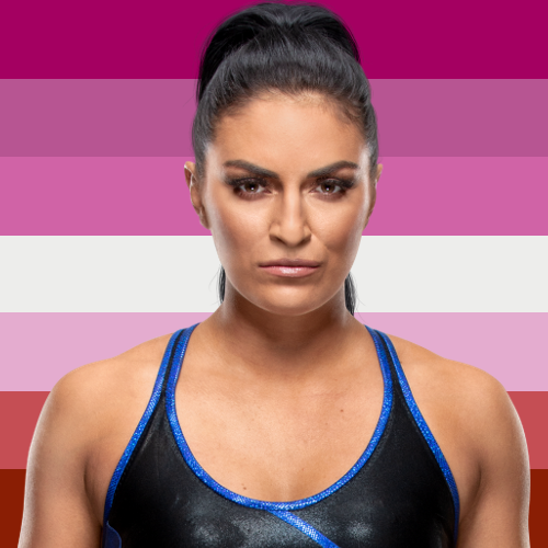 Happy Lesbian Day of Visibility! To celebrate, I made these four lesbian icons of Sonya Deville, WWE