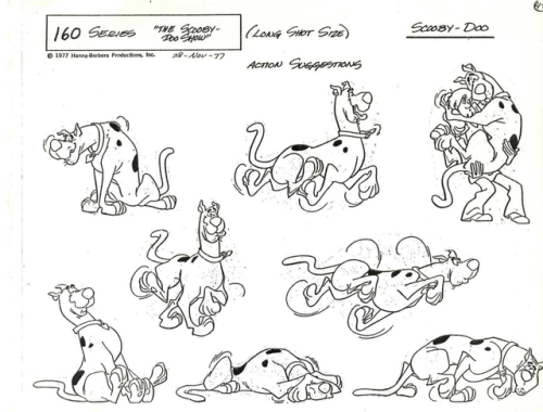 talesfromweirdland: Model sheets for Hanna-Barbera’s Scooby-Doo and the other meddling ki