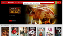 thefaultinmyokays:  so netflix’s april fools prank is an hour long movie of chicken being cooked called Rotisserie Chicken what a time to be alive  