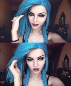 xandrastax:  My Jinx makeup test :Dhttps://www.facebook.com/OfficialAndrasta