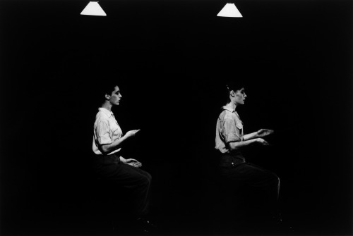 shihlun:  Anne Teresa De Keersmaeker, “Come Out” from Fase: Four movements to the Music of Steve Reich, 1982.  Photos: Herman Sorgeloos 