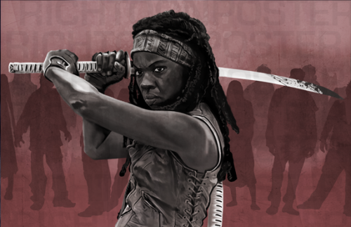 Michonne Poster of the walking dead. by ~Richtoon