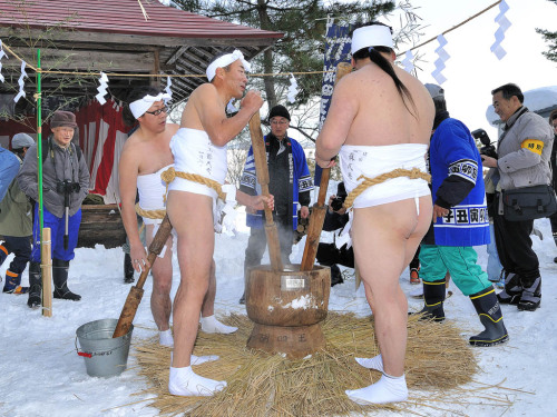 胡四王蘇民祭 - 胡四王神社, 矢沢, 花巻, 岩手Koshiō Sominsai Festival - Koshiō Shrine, Yasawa, Hanamaki, Iwate