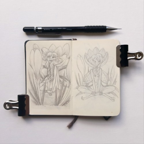 When I Restarted This Little Book I Went Back And Drew New Versions Of The Old Pictures To See If It