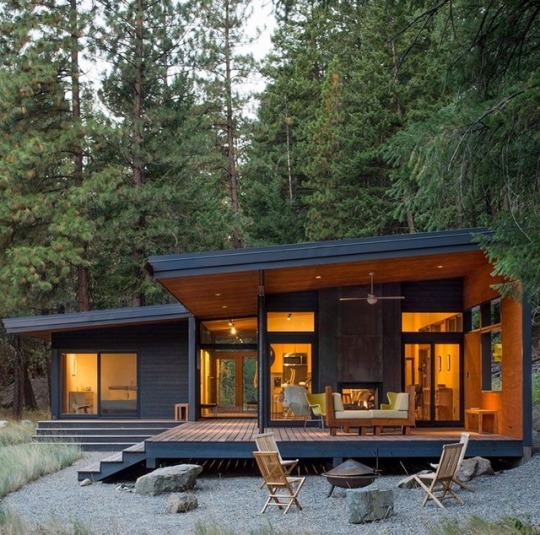 prefabnsmallhomes:  Chechaquo Lot 6 Cabin, Winthrop, Washington by Prentiss + Balance + Wickline Architects | 📷 Erik Johnson  @empoweredinnocence 