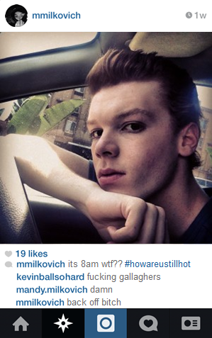 fckingallagher:  Ian and Mickey + Social Media - Instagram (2/?)  