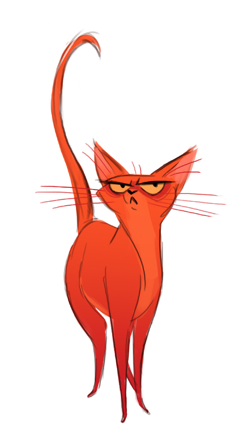dailycatdrawings:  451: Red Cat