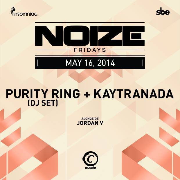 Enter to win a pair of tickets here to see Purity Ring + Kaytranada at Create Nightclub