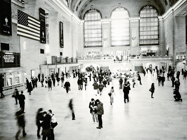 Grand Central on Flickr.
Via Flickr:
“There are roughly three New Yorks. There is, first, the New York of the man or woman who was born there, who takes the city for granted and accepts its size, its turbulence as natural and inevitable. Second,...