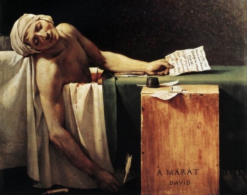 La Mort de Marat or The Death of Marat (1793) - Jacques-Louis David - Musées Royaux des Beaux