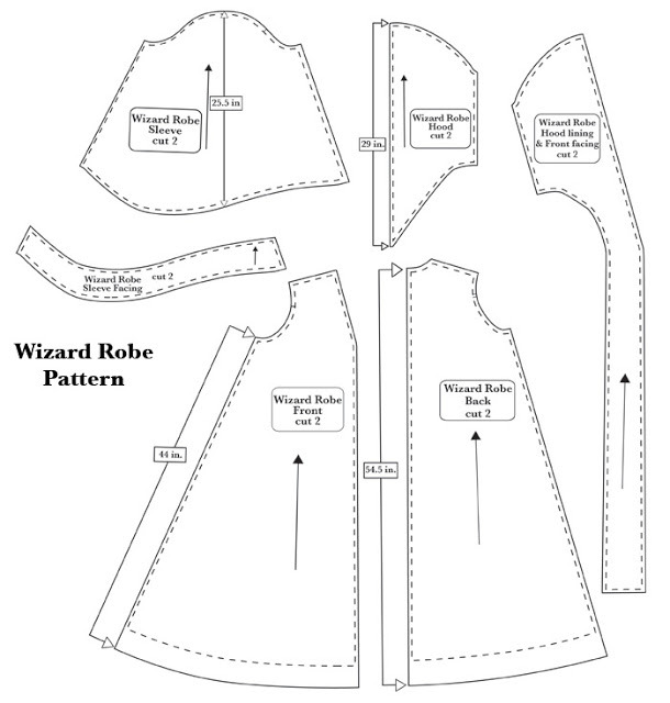 coscakes: Harry Potter Robe Pattern I’ll be... - OHI Cosplay