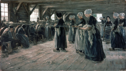 Max Liebermann - Flax Spinners (1887)