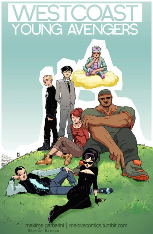 melovecomics: WEST COAST YOUNG AVENGERS* * * * * * * now IN COLOR * * * * * * *Thanks to the amazing