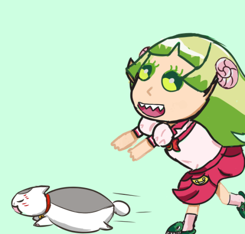 Run Sensei Run!Clara chasing Nyanko-Sensei/Madara