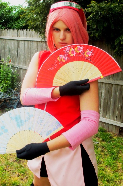 Sakura Haruno cosplay by me Some old and new photos of shippuden sakura and vintage sakura. Tell me 