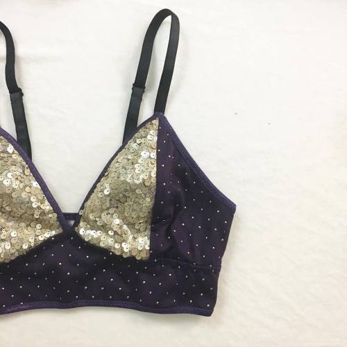 Just finished this custom request &lsquo;Dusk&rsquo; sequin longline bralette. #bralette #lo