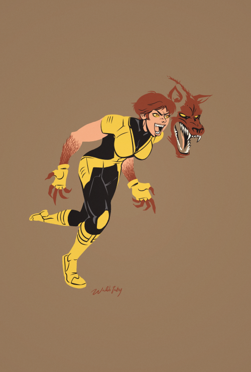 waldoirby:day 25, Wolfsbane! maybe the least popular of the New Mutants? but when I was a kid collec