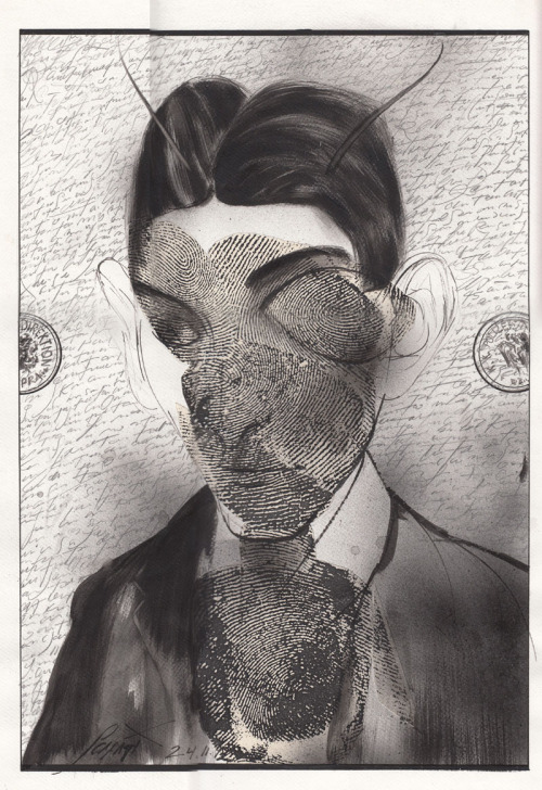fer1972:  Franz Kafka and The Metamorphosis Illustrations Luis Scafati