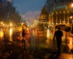 asylum-art-2:   Sumptuous Cityscape Photography by Ed Gordeev    500px  Eduard Gordeev is a talented photographer based in St. Petersburg,  Russia who captured a series of artistic photos of rainy cityscape. The  resulting images are atmospheric and