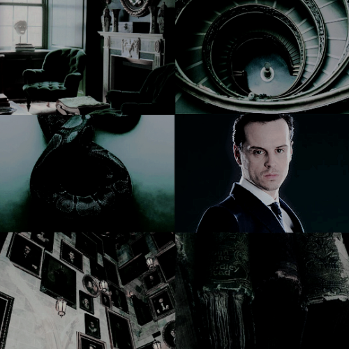 James Moriarty/Molly Hooper + Hogwarts houses aesthetics [alternative version]