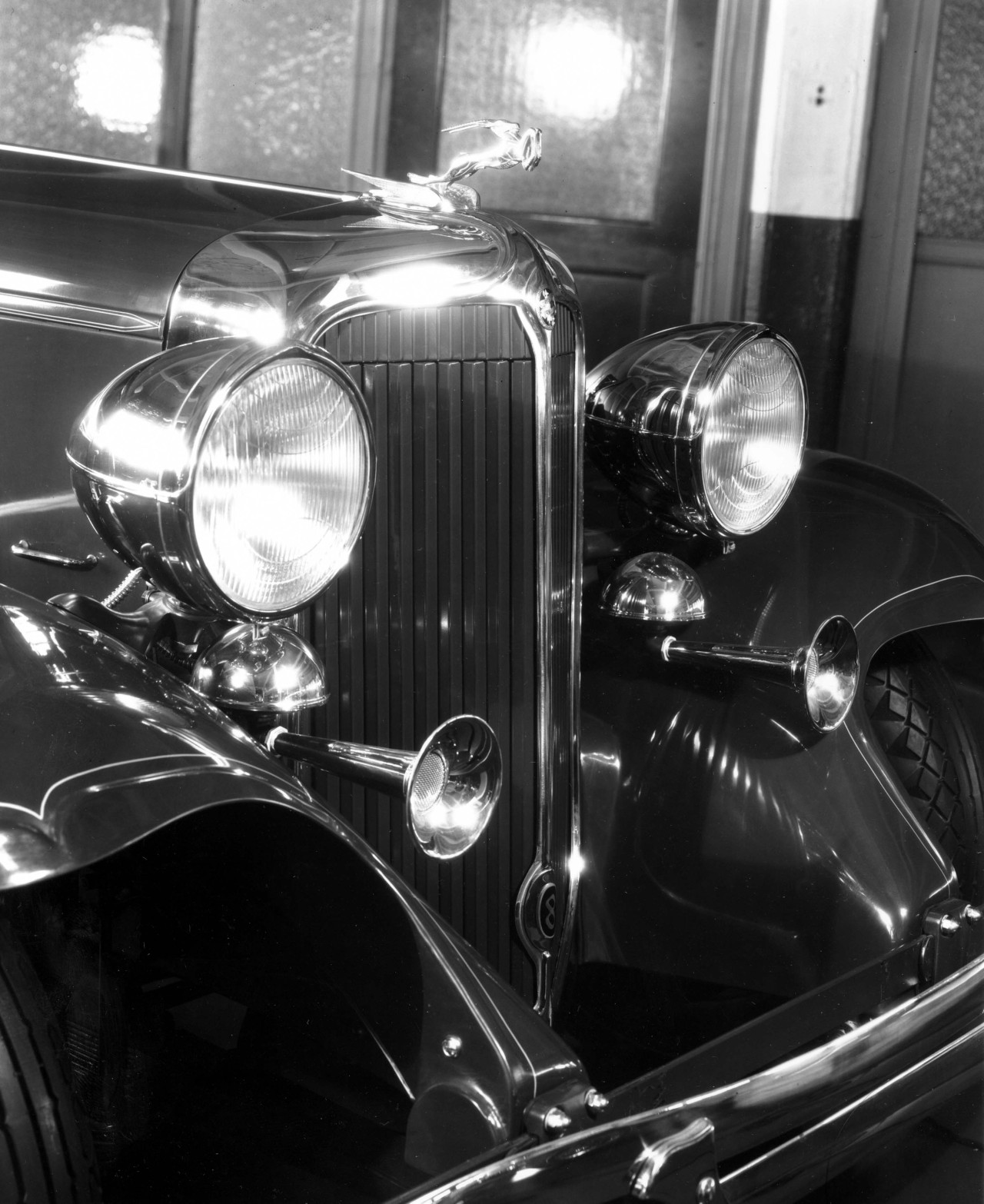 chrysler:  1932 Chrysler Imperial with gazelle hood ornament. Old school cool. 