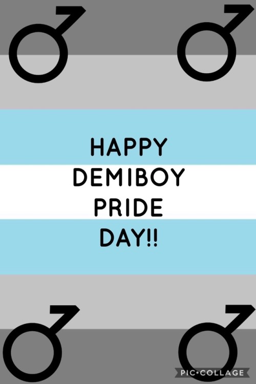 lgbtq-thing:Happy demiboy pride day!6.22.17June 22 - Demiboy Pride Day