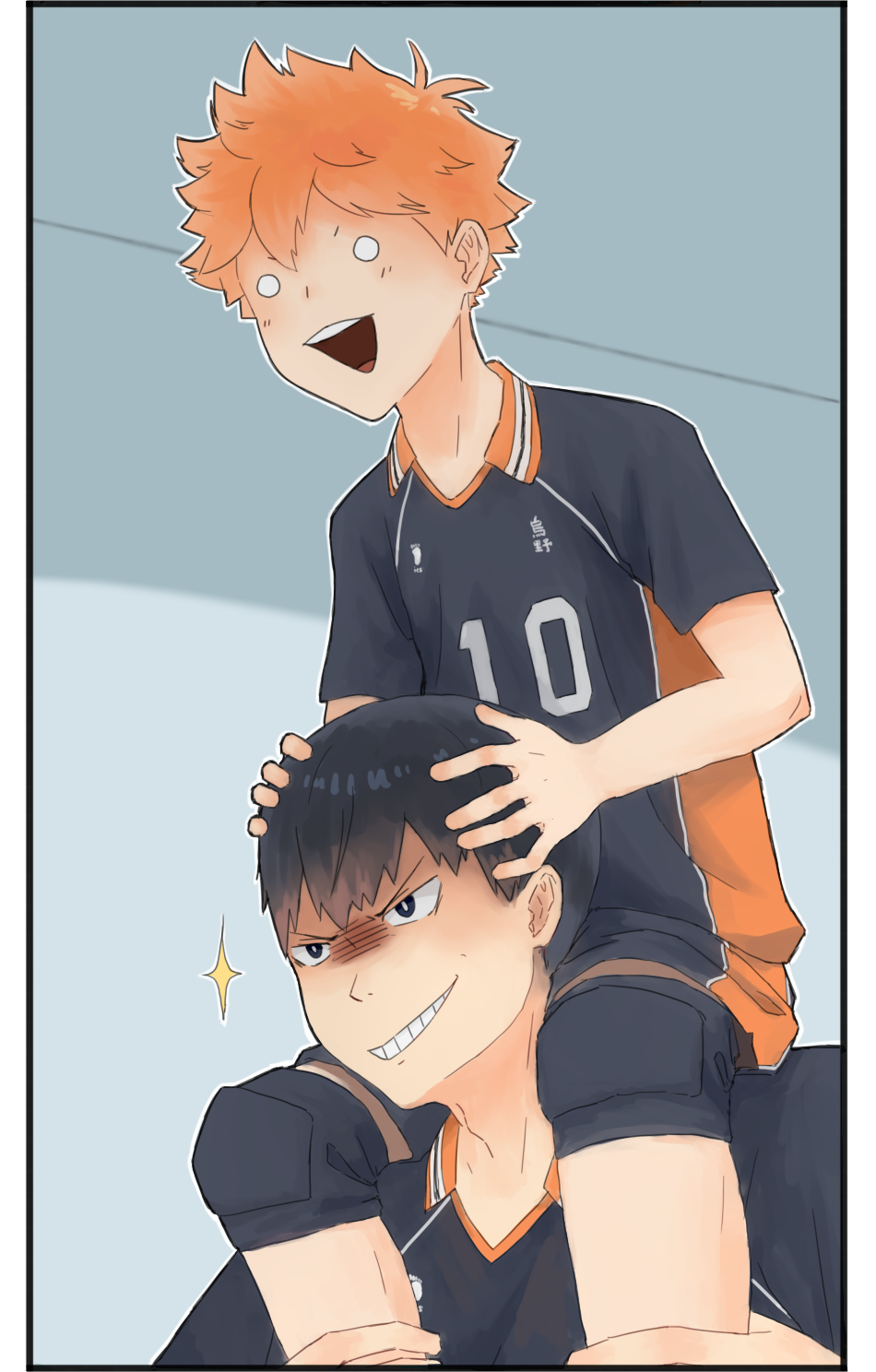 mia-nee-chan:  I made a dumb kagehina comic.   _(:3 」∠)_  Bonus: