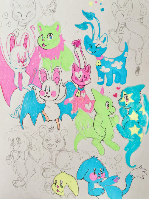 plushviscera:neopet doodles from last year