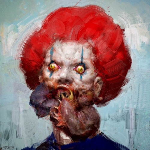 conceptartworld: It’s just a clown by freelance concept artist and illustrator Maxim Verehin! 