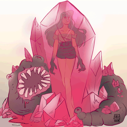 Comic ideas about crystals.