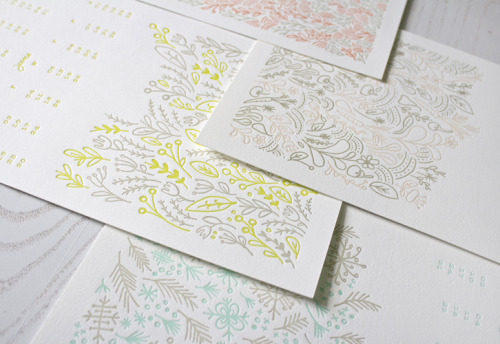 Ahh, endless beautiful letterpress stationery collection from Moglea, USA.