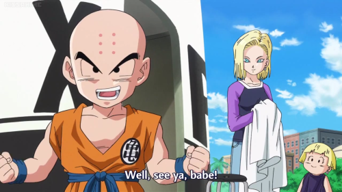 osakandestroyer:  jas720:  this is how you know this was written by men  Are you doubting how cool Krillin is?    krillin is cool. he knows he’s just going to get his face smashed in when he gets there, but he’s going anyway. that’s why krillin