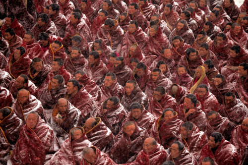 Monks of Labrang Monastery by Michael Yamashita