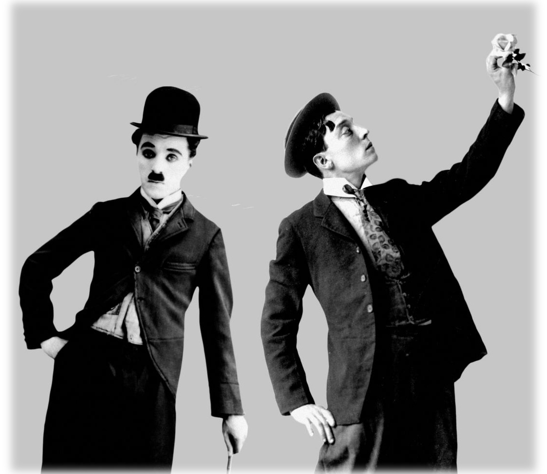 charlie chaplin buster keaton comedy parody satire burlesque