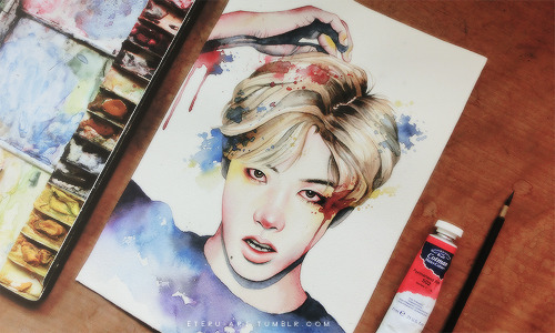 Porn photo eteru-art:  Takuya Watercolor portraitSpeed